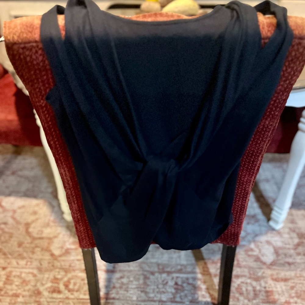 Fabletics Black Knotted Back Tank - image 4